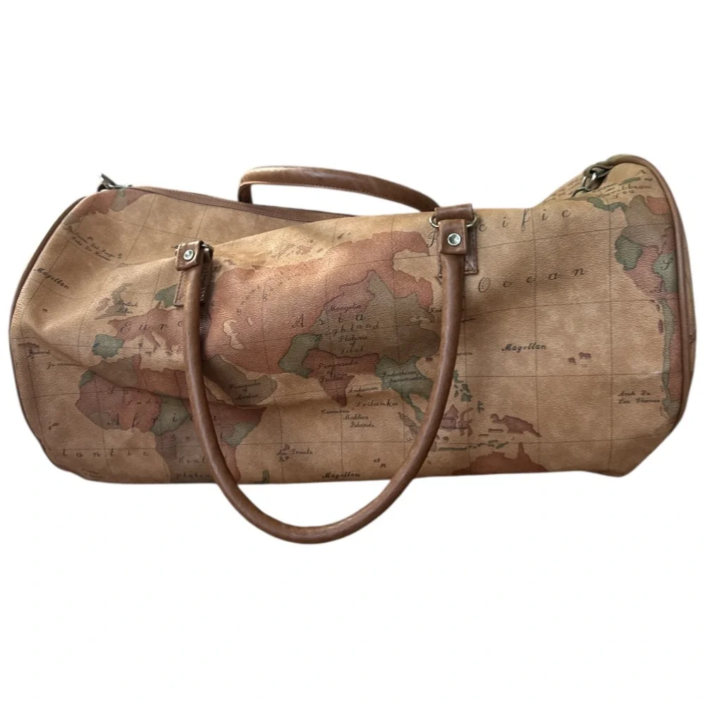 Vintage Magellan World Map Overnight Duffle Bag 20